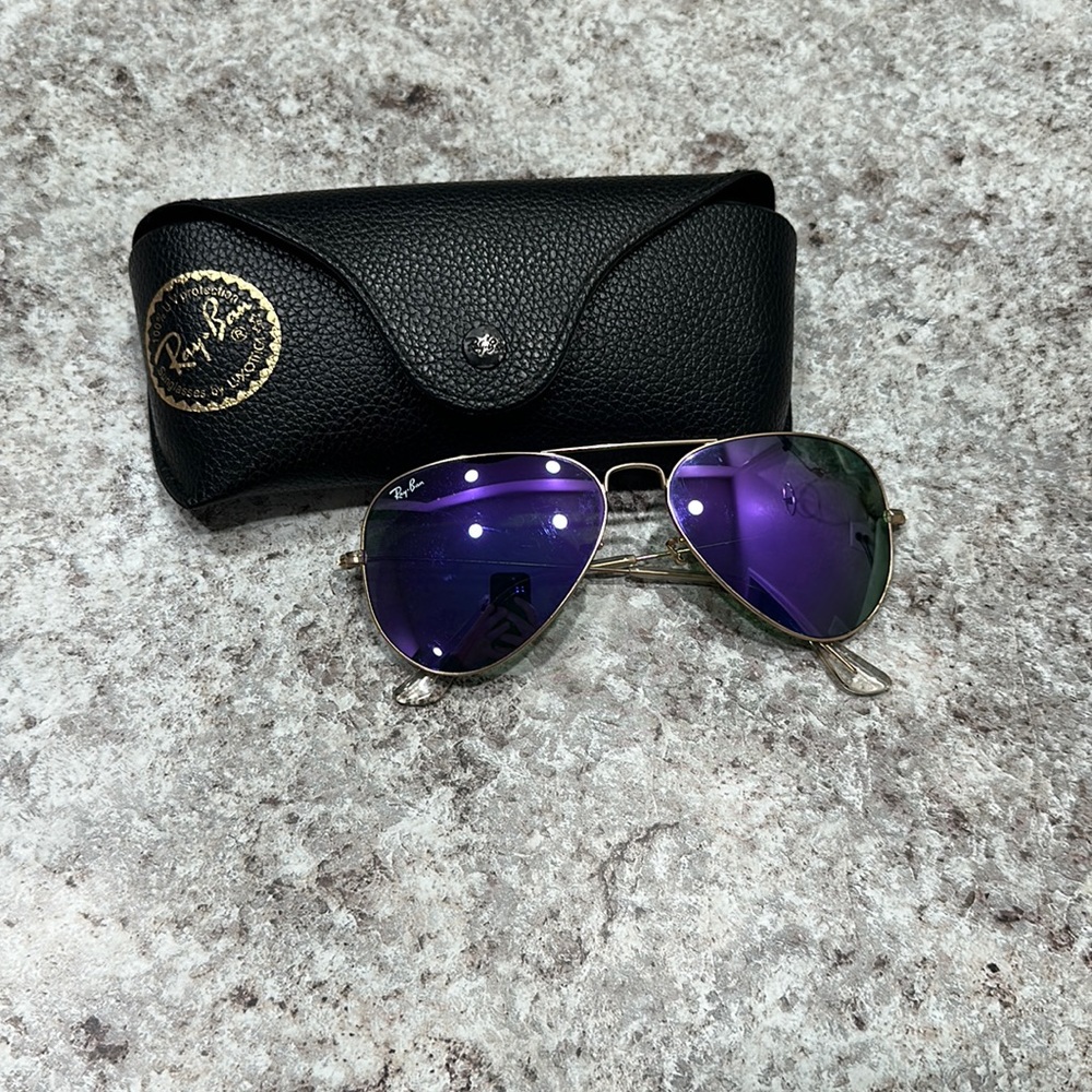 Authentic purple lens Ray-Ban’s